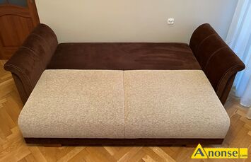 Anonse SOFA KANAPA Z FUNKCJ SPANIA, Sprzedam sof/kanap z funkcj spania. Wymiary: szeroko 225 cm, gboko 101 cm, wysoko 74 cm. Po rozoe