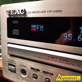 Anonse AMPLITUNER, TEAC CR-H 250, brak pilota nowy czytnik laserowy, c.390z. LUBLIN