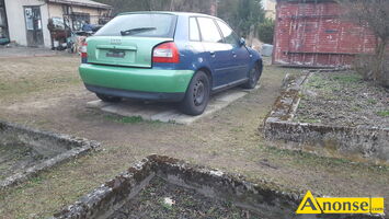 Anonse AUDI A3, 2003r., 1,6, 102KM, benzyna, 240.000km, niebieski, metalik, 8L uszkodzony przd po kolizji ABS, Elektryczne lusterka, szyby, Climat
