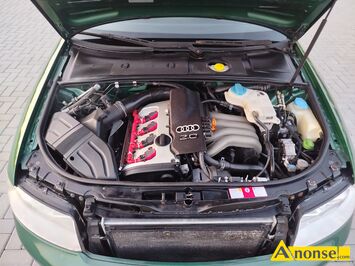 Anonse AUDI A4, 2002r., 2.000cm<sup>3</sup>, 130KM, benzyna + gaz sekwencyjny, sedan, 298.000km, zielony, metalik, poduszki powietrzne, 8xPP, elektryczne szyb
