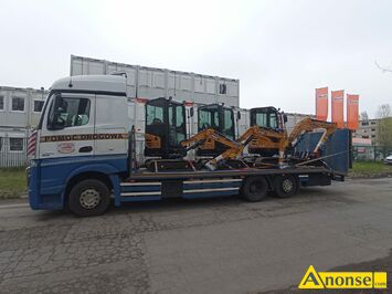 Anonse AUTOLAWETA, Transport koparek 24t Pozna Transport specjalistyczny maszyn 24t Pozna - maszyny budowlane, rolnicze, przemysowe. Specjalisty
