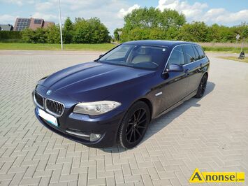 Anonse BMW SERIA 5, 2012r., 2.000cm<sup>3</sup>, 184KM, diesel, kombi, 273.500km, granatowy, metalik, poduszki powietrzne, 8xPP, elektryczne szyby przd, ty