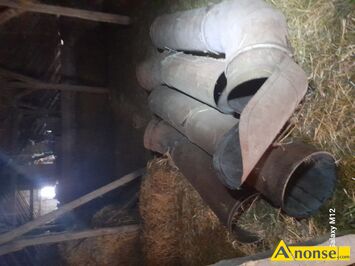 Anonse DMUCHAWA, sprzedam dmuchaw pionow z kompletem rur i kolan dugo 8,50 metra -40 cm rednica rury do przenoszenia siana, somy, zboa . St