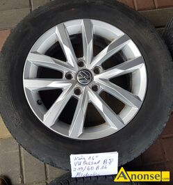 Anonse KOA ALUMINIOWE VW PASSAT B8, 215/60R16, oryginalne passat b8, pierwszy waciciel, opony michelin, komplet, c.1.900z. LUBLIN