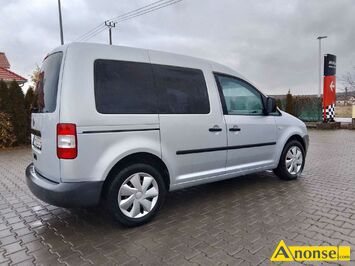 Anonse VW CADDY, 2010r., 1.900cm<sup>3</sup>, 75KM, turbo diesel, 390.000km, srebrny, furgon przeszklony, ABS, immobiliser, elektryczne lusterka, wspomaganie