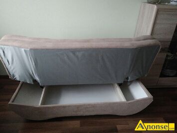 Anonse WERSALKA, uywana, z pojemnikiem na pociel, 2-osobowa, Sprzedam roczn kanap - dwuosobow rozkadan. Dugo 185cm, szeroko 90cm. Stan