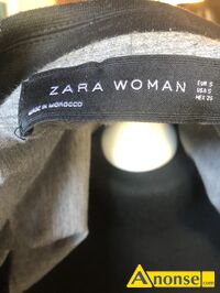Anonse AKIET, rozm.S, z dugim rkawem, akiet damski z czarnej dzianiny, firma Zara, zdjcie nie pokazuje prawdziwego koloru ale jest czarny, c.5