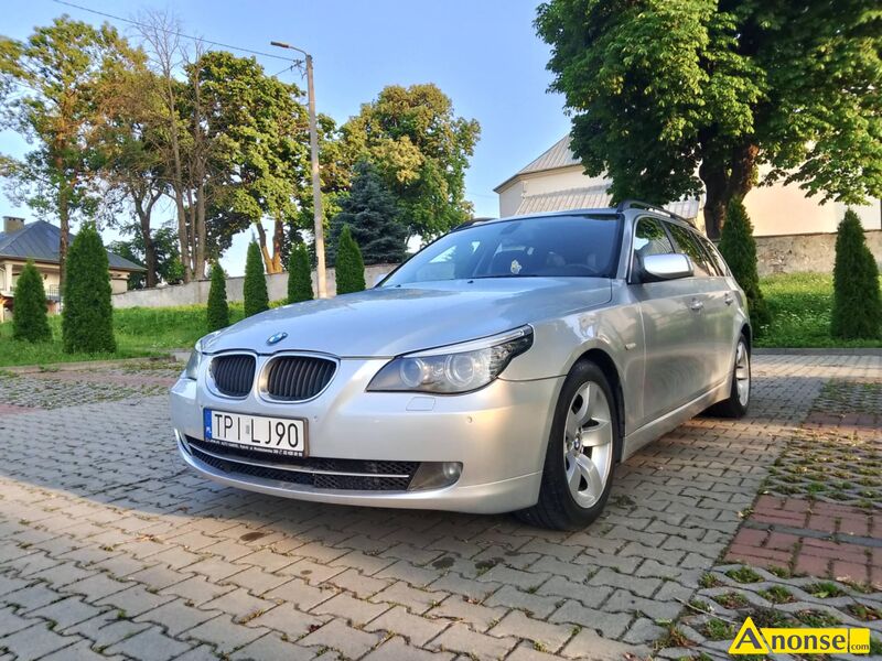 BMW  SERIA 5, 2007r., 2.000cm<sup>3</sup>, 177KM , turbo diesel + intercooler, kombi, 184.433km bezpieczestwo: poduszki powietrzne, system kontroli trakcji, immobiliser, ABS komfort: regulacja wiate, klimatyzacja automatyczna, elektryczne lusterka, regulacja kierownicy, elektryczna regulacja fotela, komputer pokadowy, wspomaganie kierownicy, manualna, centralny zamek, elektryczne szyby wygld: aluminiowe felgi, halogeny informacje dodatkowe: katalizator, liczba drzwi 5 drzwi (5D) 5 drzwi (5D) audio samochodowe: radio opis dodatkowy: auto w stanie bdb.mechanicznie i blacharsko.
Ubezpieczenie na cay rok'
Polecam stan przedmiotu transakcji: stan bardzo dobry