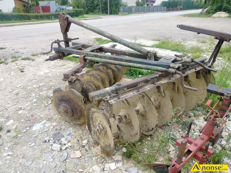 BRONA , Brona talerzowa , 8X2 opis dodatkowy: sprzedam bron talerzow , fabryczn , nie duo uywana,  w stanie bardzo dobrym cena 1800 z do negocjacji. stan przedmiotu transakcji: stan bardzo dobry - image 1