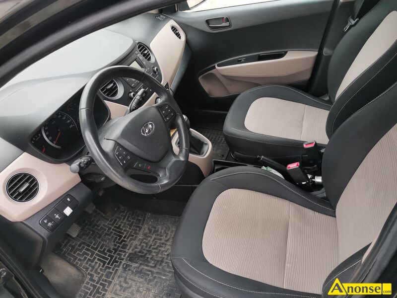 HYUNDAI  I10, 2017r./II, 998cm<sup>3</sup>, 72KM, 16V , benzyna, hatchback, 170.500km, czarny, pera bezpieczestwo: system kontroli trakcji, poduszki powietrzne, ASR, ABS komfort: regulacja wiate, manualna, komputer pokadowy, elektryczne wsp. kierownicy, elektryczne szyby, elektryczna regulacja fotela, centralny zamek informacje dodatkowe: bezwypadkowy, 1.waciciel audio samochodowe: radio + odtwarzacz CD opis dodatkowy: 