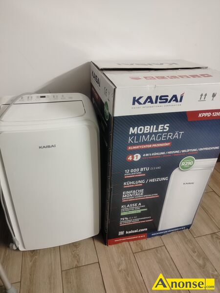 KLIMATYZATOR , KAISAI opis dodatkowy: Sprzedam klimatyzator przenony z kompletnym osprztem, pilotem, instrukcj obsugi, stan idealny

Klimatyzator przenony KAISAI KPPD-12HRN29, mao uywany, zakupiony nowy w 2022r
moc3,5kW
ID 1007392292 stan przedmiotu transakcji: stan idealny