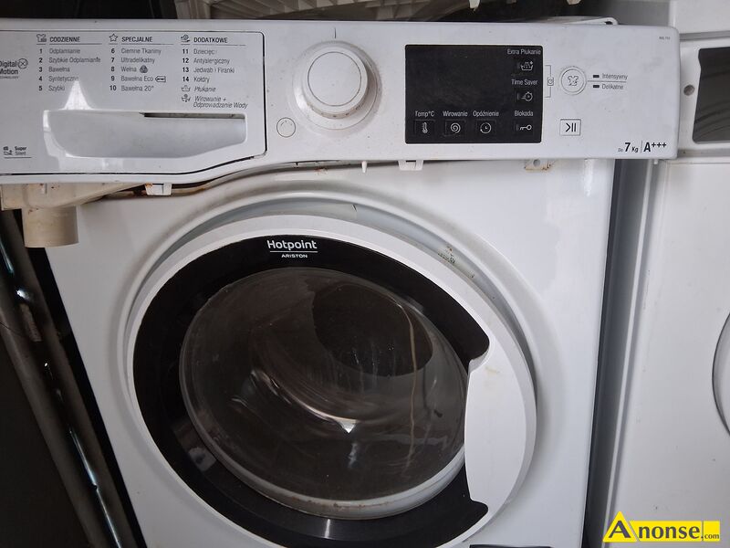 PRALKA , HOTPOINT-ARISTON, klasa energetyczna A+, wywietlacz elektroniczny, adowana z boku, moliwo transportu, uywana opis dodatkowy:  sprawne  czi do pralek NOTPOIT ARISTON z autentycznych zdj moliwa wyysyka ceny do uzgodnienia przez telefon stan przedmiotu transakcji: stan bardzo dobry