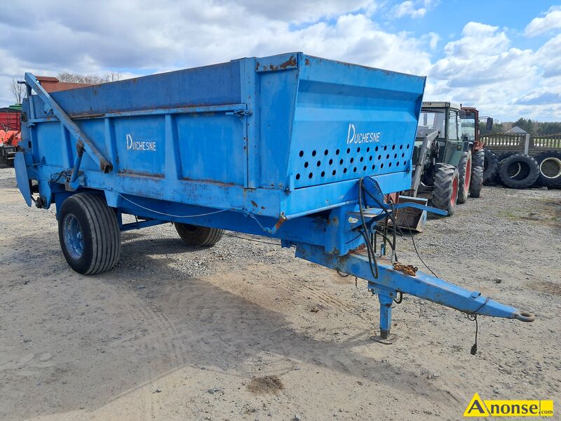 rozrzutnik  opis dodatkowy:  Duchesne 8 ton plus nadstawka w oryginale walki poziome klapa hydrauliczna nie spawany szerokie koa stan bardzo dobry cena do negocjacji. Moliwo transportu I zamiany.  Wicej informacji udziel telefonicznie 
 - image 2
