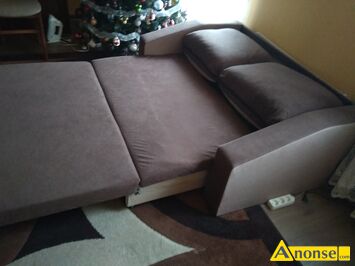 Anonse SOFA, z pojemnikiem na pociel, uywana, 2-osobowa, Sprzedam sof 2-osobow rozkadan. Dugo po rozoeniu ok. 200 cm. Szeroko z bokami