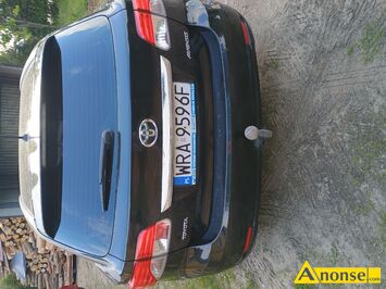 Anonse TOYOTA AVENSIS, 2012r., 2cm<sup>3</sup>, diesel, 220.000km, czarny, Bogata wersja, czujniki zmierzchu, czujniki deszczu, stan bardzo dobry, c.27.700z.