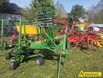 Anonse ZGRABIARKA, Stoll jf 420jak Nowa, wyjmowane ramiona c12500,stoll 445,465 wyjmowane ramiona c 9000,kuhn 4101 tandem co 8500, Deutz fahr szer