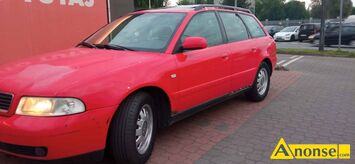 Anonse AUDI A4, 2001r./XII, 1.800cm<sup>3</sup>, 125KM, benzyna + gaz sekwencyjny, kombi, 345.000km, czerwony, metalik, ABS, immobiliser, poduszki powietrzne,