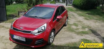 Anonse KIA RIO, 2015r., 1,1cm<sup>3</sup>, 140.000km, czerwony, ABS, ASR, autoalarm, system kontroli trakcji, poduszki powietrzne, 6xPP, regulacja kierownicy,