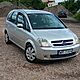 OPEL MERIVA, 2004r., 1.600cm<sup>3</sup>, 77KM, benzyna, 210.077km, srebrny, metalik, poduszki powietrzne, 4xPP, immobiliser, ABS, wspomaganie kierowni