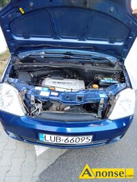 Anonse OPEL MERIVA, 2006r., 1.600cm<sup>3</sup>, benzyna, 221.000km, granatowy, ABS, immobiliser, elektryczne lusterka, wspomaganie kierownicy, centralny zame