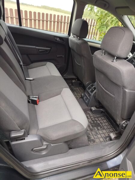 OPEL  ZAFIRA, 2008r., 1.796cm<sup>3</sup> , benzyna, van, 231.810km, niebieski, metalik komfort: elektryczne szyby informacje dodatkowe: liczba drzwi 5 drzwi (5D) 5 drzwi (5D) opis dodatkowy: Sprzedam Opla Zafire 2008r, benzyna 1.8, pierwszy waciciel w kraju. Samochd dobrze utrzymany, bezwypadkowy, aktualnie opaty. Zawieszenie bez najmniejszych luzw, dobrze si prowadzi. Klimatyzacja sprawna, alufelgi, 7- osobowy, tempomat, elektryczne lusterka. stan przedmiotu transakcji: stan bardzo dobry - image 8