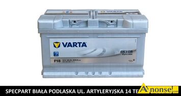 Anonse - AKUMULATOR AKUMULATOR 85AH 800A VARTA SILVER DYNAMIC F18, Akumulator VARTA Silver Dynamic F18 85Ah 800A EN Zastosowanie: samochody osobowe P Anonse AKUMULATOR AKUMULATOR 85AH 800A VARTA SILVER DYNAMIC F18, Akumulator VARTA Silver Dynamic F18 85Ah 800A EN Zastosowanie: samochody osobowe P