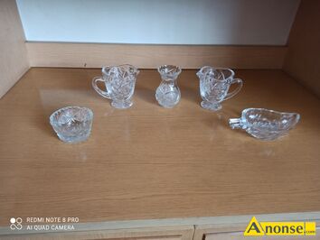 Anonse KRYSZTA, sprzedam sosjerki krysztaowe, odbir tylko osobisty, stan idealny, c.40z/sz do uzg.. KOZW