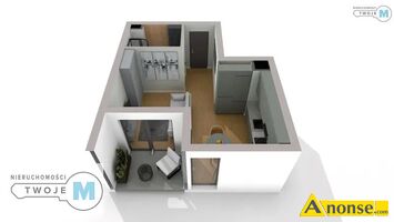 Anonse NA STOKU, M-2, 26.24m<sup>2</sup>, p. 4/5, własnościowe, do zamieszkania, Biuro Nieruchomości TWOJE M Oferuje na sprzedaż lub zamianę 1 pokojowy aparta