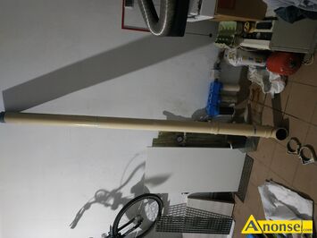 Anonse RURA, Sprzedam rur (rynna) PCV, d. 270 cm, rednica 10 cm + 2 uchwyty, zdemontowana z pomieszczenia wewntrz, czciowo pomalowana, szczel