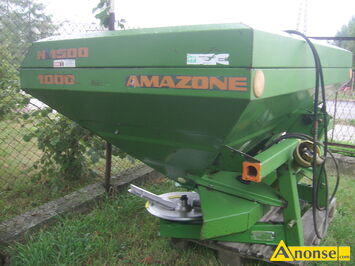Anonse ROZSIEWACZ, Amazone ZA-M 1500, 2 talerzowy hydraulicznie regulowany lewa prawa strona z siatk przeciw bryow, c.6.900z. WYSOKIE 792-847