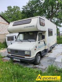 Anonse FIAT DUCATO, 1988r., 2.500cm<sup>3</sup>, 82KM, diesel, 260.000km, bia�y, Kamper, zarejestrowany, solary na dachu, na tablicach TSK., wa�ny przegl�d, O