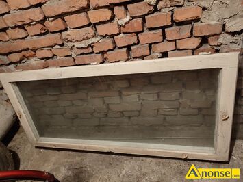 Anonse OKNA, u�ywane, 1 wi�ksze okno po demonta�u z podw�jnymi szybami,bez futryn. Wymiary wraz z okiennica148 cm x 67 cm .Szyby podw�jne 137 cm x