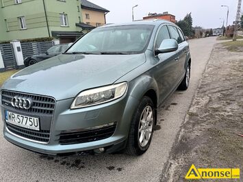 Anonse AUDI Q7, 2007r./V, 2.995cm<sup>3</sup>, 233KM, 16V, diesel, van, 274.000km, srebrny, per�a, ABS, immobiliser, autoalarm, poduszki powietrzne, 6xPP, aut