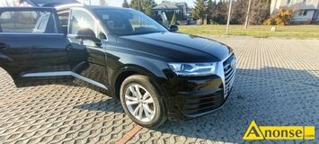 Anonse AUDI Q7, 2019r./I, 2.995cm<sup>3</sup>, 333KM, 16V, benzyna, van, 58.000km, czarny, metalik, ABS, immobiliser, ASR, autoalarm, poduszki powietrzne, 8xP