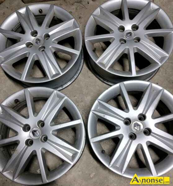 FELGI  opis dodatkowy: Sprzedam komplet felg aluminiowych 17 cali do renault 4x100 stan przedmiotu transakcji: stan dobry