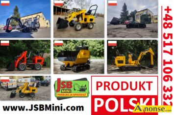 Anonse �ADOWARKA, �adowarka Koparka Wozid�o - NOWE 2025 - Prosto od Producenta JSB POLSKA Super Ceny Dzw�n - sk��damy maszyny od podstaw w Toruniu