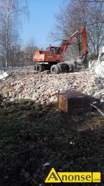 Anonse ROZBI�RKA, Rozbi�rki Wyburzenia Budynk�w Hale Gara�e Szopy Stodo�a itp z Wywozem Wywrotki Koparki Itp Wi�cej informacji pod numerem telefonu