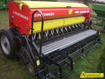 Anonse SIEWNIK, Pottinger 3m. wysiew talerzowy zasyp 400kg, z komputerkiem, kieszeniami wewn�trz skrzyni, schodki podest, stan idealny, c.29.000z�