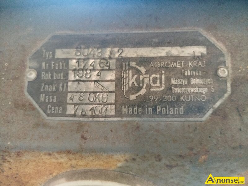 siewnik , rz�dowy, POZNANIAK opis dodatkowy: Siewnik zbo�owy poznaniak 2.7m. Cena 2600 z�. stan przedmiotu transakcji: stan dobry - image 1