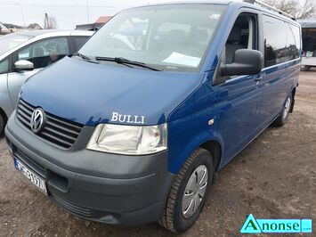 Anonse VW TRANSPORTER, 2009r., 1.900cm<sup>3</sup>, 102KM, diesel, van, 356.802km, niebieski, metalik, ABS, ASR, autoalarm, poduszki powietrzne, 1xPP, immobil