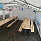 NAMIOT I ZESTAWY BIESIADNE, kolor sosnowy, Zestaw biesiadny ( st� + 2 �awki ), d�ugo�� sto�u i �awek - 2,2 m, szeroko�� sto�u 70 cm, szerok