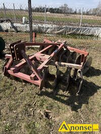 Anonse AGREGAT, �cierniskowy, Talerzowka Famarol S�upsk 2x8 talerzy, wytrzyma�a stara konstrukcja, idealna dla C330,C360, stan bardzo dobry, c.3.40