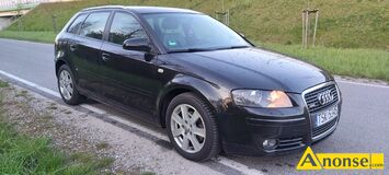 Anonse AUDI A3, 2006r., 2.000cm<sup>3</sup>, 140KM, diesel, hatchback, 250.000km, czarny, metalik, autoalarm, ASR, ABS, immobiliser, system kontroli trakcji,