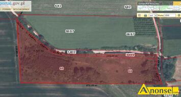 Anonse BODUSZ�W /IWANISKA, dzia�ka 4000m<sup>2</sup>, budowlana, atrakcyjne po�o�enie, przy trasie, wjazd z drogi asfaltowej, spokojna okolica, zadrzewiona, m