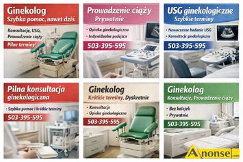 Anonse GINEKOLOG, Pilna konsultacja ginekologiczna – ca�a Polska Je�li potrzebujesz szybkiej pomocy – zapraszam do kontaktu. ✔ szybkie termin