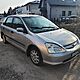 HONDA CIVIC, 2002r., 1.396cm<sup>3</sup>, 90KM, 16V, benzyna + gaz, hatchback, 328.500km, srebrny, poduszki powietrzne, 2xPP, elektryczne szyby prz�d (