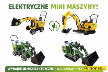 Anonse MAN JSB MINI, 2023r., 1.000cm<sup>3</sup>, elektryczny, 111km, NASZE MINIMASZYNY Z SILNIKIEM ELEKTRYCZNYM • E-�adowarka ko�owa MS-L116 – 43 999 z�