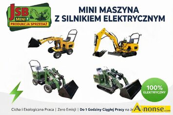 Anonse MINIKOPARKA, jsb mini, JSB MINI, NASZE MINIMASZYNY Z SILNIKIEM ELEKTRYCZNYM • E-�adowarka ko�owa MS-L116 – 43 999 z� netto / 10 499 EUR