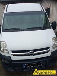 Anonse OPEL Movano, 2007r., 2.500cm<sup>3</sup>, 120KM, turbo diesel, 212.000km, bia�y, ABS, immobiliser, ASR, autoalarm, poduszki powietrzne, 4xPP, centralny