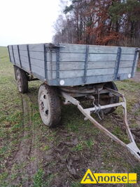 Anonse Przyczepa 4,5t, sztywn�, opony ok, szczelna,gara�owana, bez papiera., c.3.400z�. J�DRZEJ�W